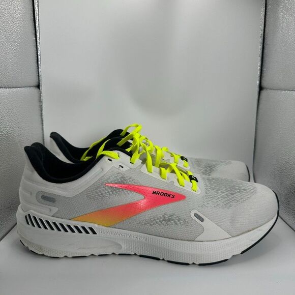 Brooks Launch GTS 9 Shoes Mens Size 14 White Running Cushioned Trainer - Picture 1 of 11